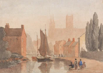 Lincoln-Kathedrale vom Brayford Pool